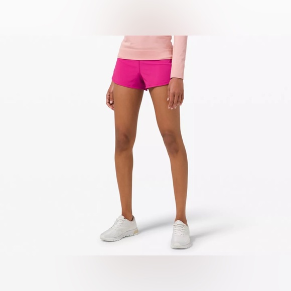 Lululemon Speed Up Shorts- pink. Sold out LuLu- low rise Pink - Picture 2 of 5